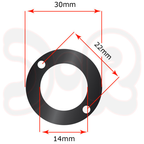 Förderrolle, Durchmesser 30mm, Abmessungen 1,2+1,6, Stahl für Typ 2 / 4 / 4 Mini