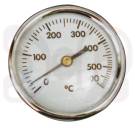 Magnet-Haftthermometer 0 - 600°C, Gehäuse Ø 80mm, sicherer Halt durch 3 starke Greifermagnete