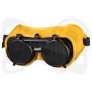 SCAPP Schweißerbrille P gelb, hochklappbar, EN 166, für Brillenträger geeignet, inkl. Schutzgläser