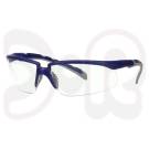 3M Solus 2000 Schutzbrille, blau/graue Bügel, beschlagfest/kratzfest, klare Scheibe