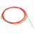 Kombi-Teflonseele rot 3 m für Draht 1,0-1,2 mm mit Haltenippel und Messingspirale
