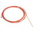 Kombi-Teflonseele rot 5 m für Draht 1,0-1,2 mm mit Haltenippel und Messingspirale